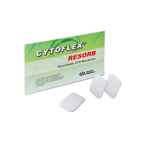 Unicare C03-0301 CYTOFLEX RESORB GTR Resorbable Membrane 12mm x 24mm 1/Pk EXP Feb 2023 Unicare C03-0301 CYTOFLEX RESORB GTR Resorbable Membrane 12mm x 24mm 1/Pk EXP Feb 2023